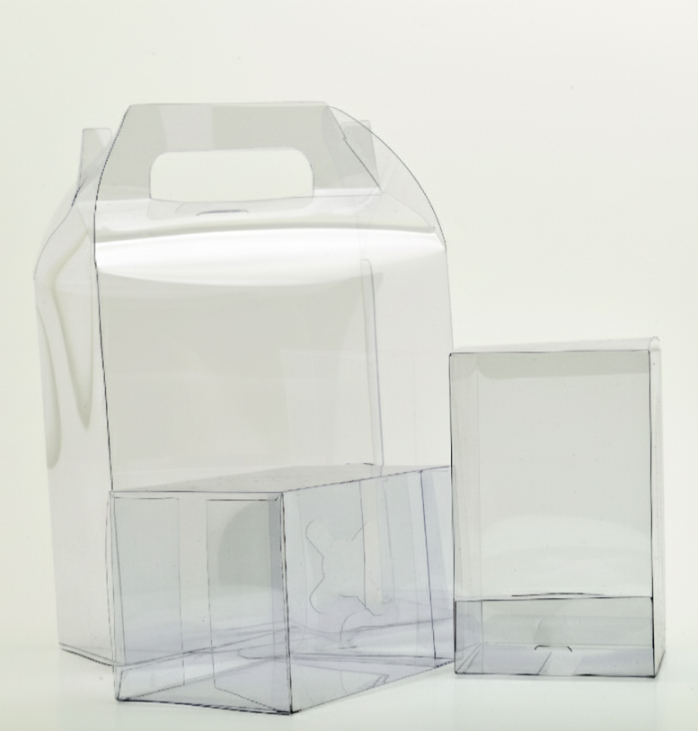 Cajas de acetato transparentes para exhibir productos con presentación limpia y elegante